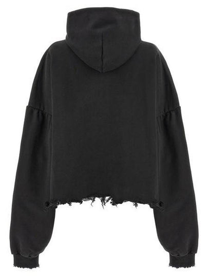 BALENCIAGA CROPPED HOODIE - BALENCIAGA - BALAAN 2