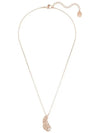 Idyllia Nice Feather Pendant Necklace Rose Gold - SWAROVSKI - BALAAN 4