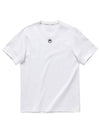 MTO096 CJER0009 WH10 Moon Logo Embroidered Short Sleeve T Shirt - MARINE SERRE - BALAAN 4