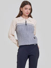 Cable color combination knit cardigan MK3AD306 - P_LABEL - BALAAN 7