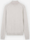 Fox Head Patch Turtleneck Knit Top Light Grey Melange - MAISON KITSUNE - BALAAN 3