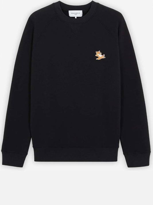 Chillax Fox Patch Classic Sweatshirt Black - MAISON KITSUNE - BALAAN 2