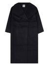 Signature Wool Cashmere Single Coat Black - TOTEME - BALAAN 11