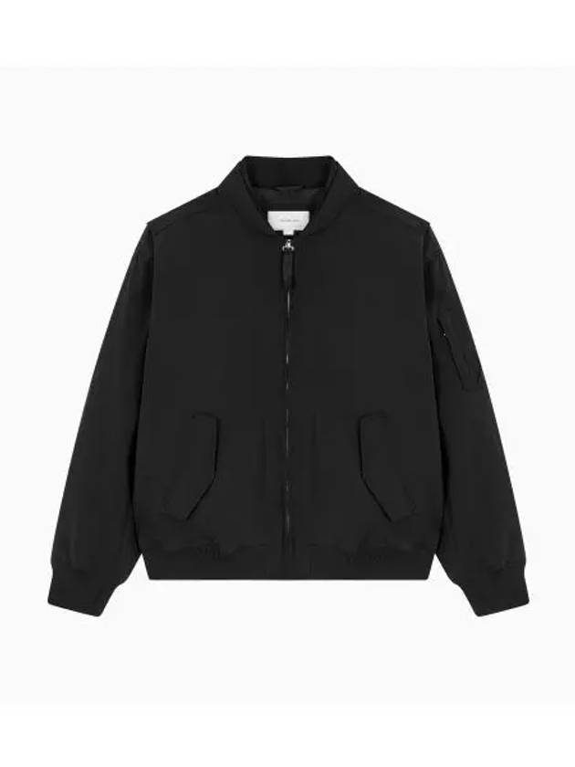 Jeans Relaxed Fit Padded Bomber Jacket Black - CALVIN KLEIN - BALAAN 2