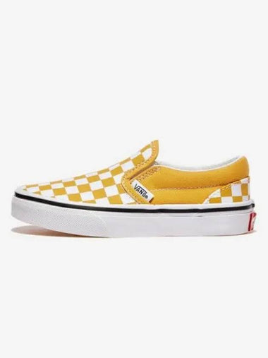 Kids Children Toddler Running Shoes Slip on Height elevating Sneakers Classic Color Theory Checkerboard Golden Glow - VANS - BALAAN 1