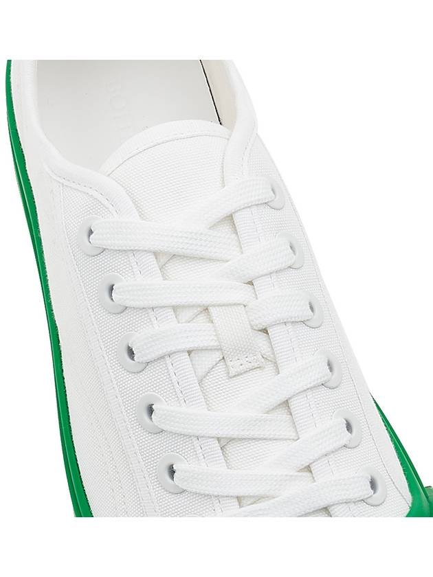 Vulcan Canvas Low Top Sneakers Parakeet White - BOTTEGA VENETA - BALAAN 9