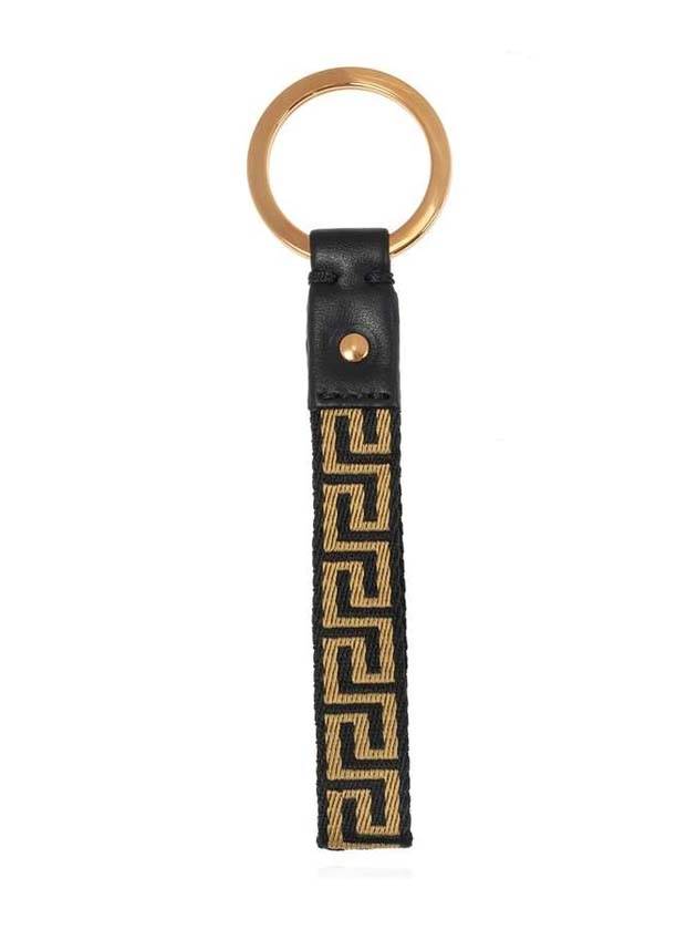 Greca Key Ring Black Gold - VERSACE - BALAAN 1