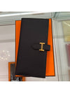 24 years w engraved Bean long wallet Apsong black gold plated - HERMES - BALAAN 1