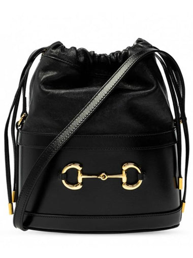 Leather Horsebit 1955 Bucket Bag Black 602118 - GUCCI - BALAAN 1