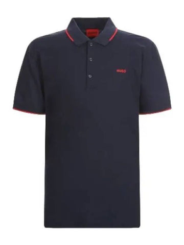 Embroidered Logo Stretch Slim Fit Polo Shirt T Collar - HUGO BOSS - BALAAN 1