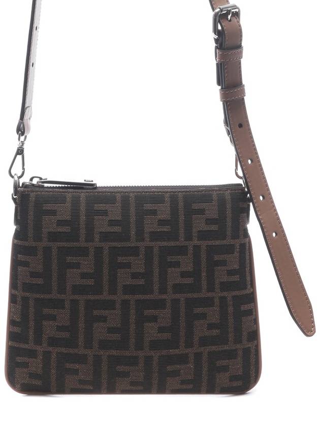 After FF Jacquard Cross Bag Brown - FENDI - BALAAN 2