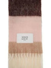 Stripes Scarf Maison Kitsune Wool Pink - MAISON KITSUNE - BALAAN 2