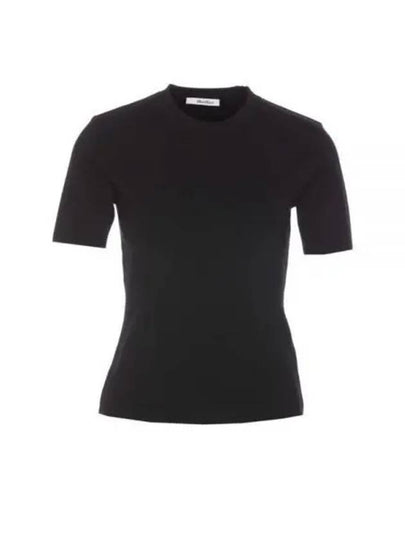 Segale Crew Neck Short Sleeve T-Shirt Black - MAX MARA - BALAAN 2