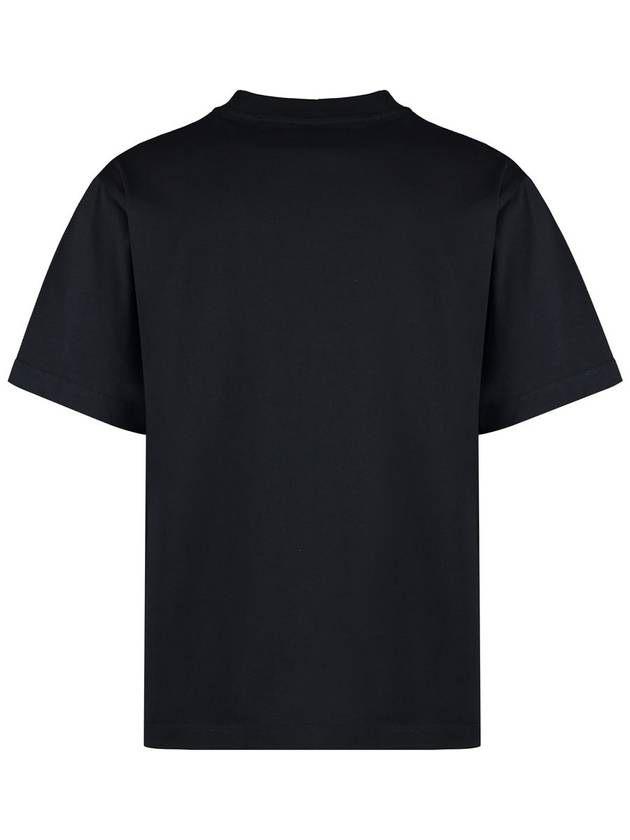 EKD Print Cotton Short Sleeve T-Shirt Black - BURBERRY - BALAAN 3