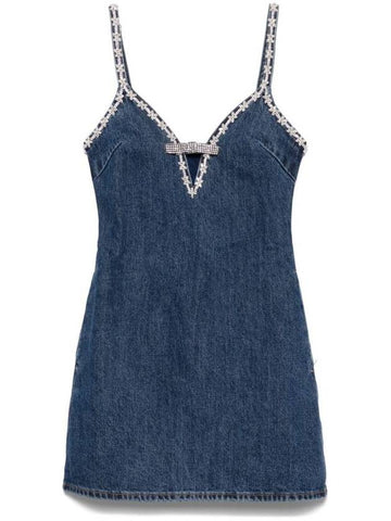 Self-Portrait Short Denim Dress - SELF PORTRAIT - BALAAN 1