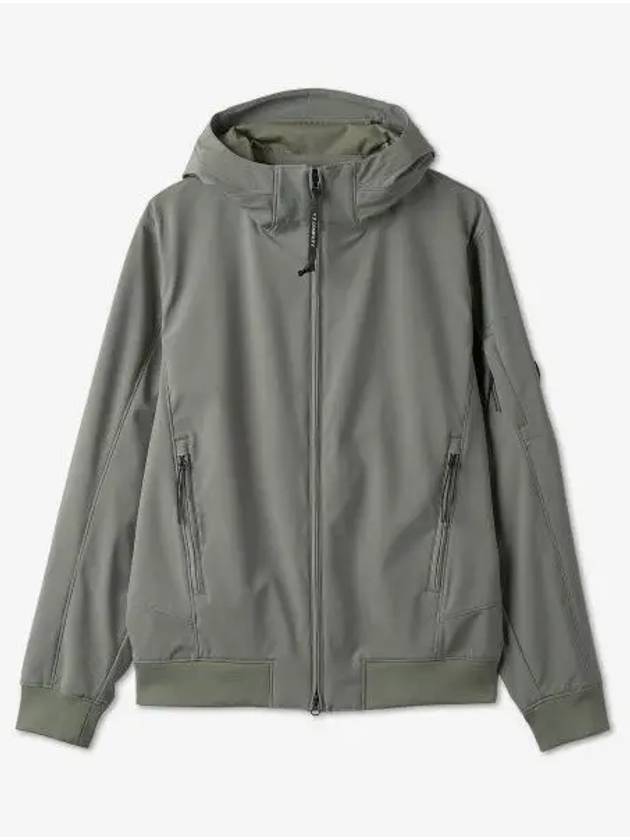 Men's Solf Shell R Lens Hooded Jacket Green - CP COMPANY - BALAAN 2