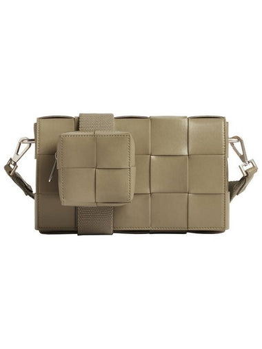 Cassette Versatil Strap Cross Bag Taupe Grey - BOTTEGA VENETA - BALAAN 1