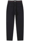 Golf Wear Twill Semi Baggy Pants Black - WHITEBALL - BALAAN 2