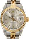 Rolex Lady Datejust 26mm yellow gold combination silver dial 69173 74353 - ROLEX - BALAAN 1