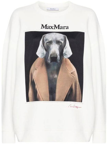 Bacco Sweatshirt White - MAX MARA - BALAAN 1