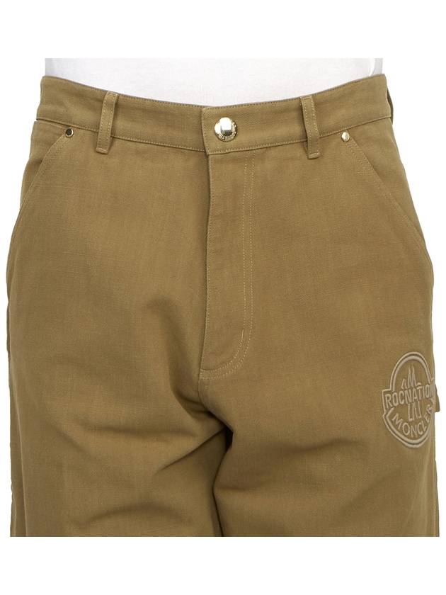 By Jay-Z Cotton Canvas Wide Pants Gold - MONCLER - BALAAN 6