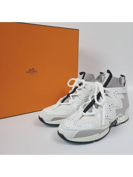 ACTION Action High Top Sneakers Sneakers Gray White 37 H201103Z - HERMES - BALAAN 1