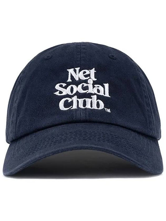OG LOGO WASHED CAP NAVY - NET SOCIAL CLUB - BALAAN 2