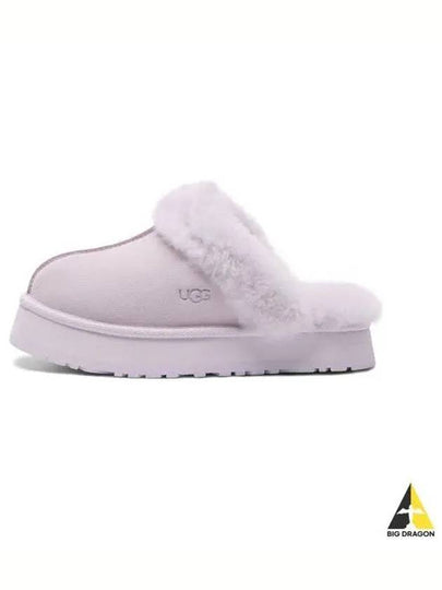 Women's Diskett Fleece Platform Slippers Lavender Fog - UGG - BALAAN 2