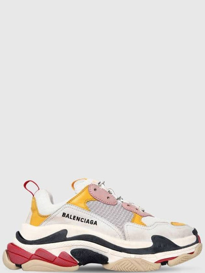 Triple S Low Top Sneakers Cream Yellow - BALENCIAGA - BALAAN 2