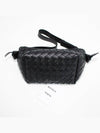 Intrecciato Tie Mini Shoulder Bag Black - BOTTEGA VENETA - BALAAN 5