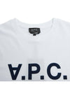 Men's VPC Logo Short Sleeve T-Shirt White - A.P.C. - BALAAN 4