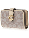 Women's Tabby Signature Jacquard Medium Wallet Stone Ivory - COACH - BALAAN 3