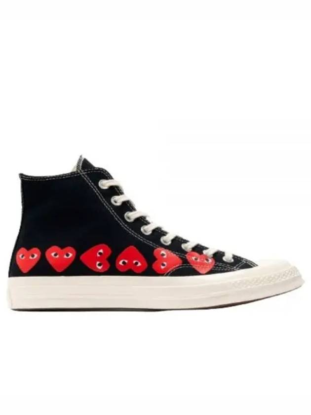 Play x Converse Chuck Taylor All Star 70 High Top Sneakers Black - COMME DES GARCONS - BALAAN 2