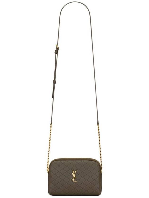 Gaby Quilted Lambskin Chain Cross Bag Light Musk - SAINT LAURENT - BALAAN 1