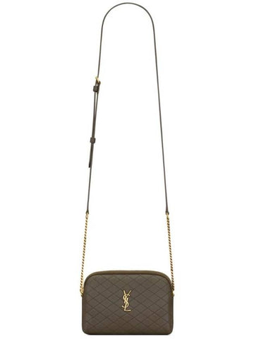 Gaby Quilted Lambskin Chain Cross Bag Light Musk - SAINT LAURENT - BALAAN 1