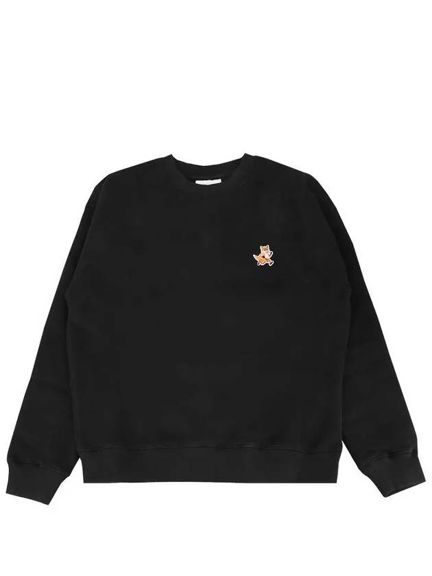 Speedy Fox Patch Comfort Sweatshirt Black - MAISON KITSUNE - BALAAN 2