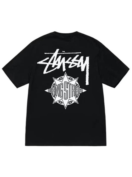 Gang Star Take It Personal Short Sleeve T-Shirt Black - STUSSY - BALAAN 1