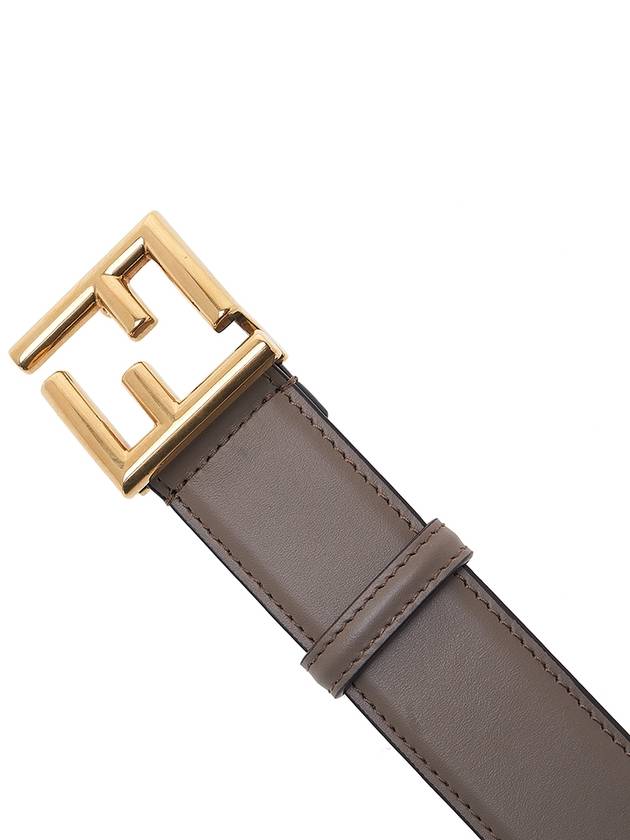 FF stud buckle leather belt brown - FENDI - BALAAN 7