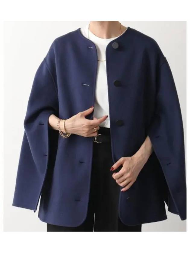 Single-Breasted Cape Navy - MARNI - BALAAN 2