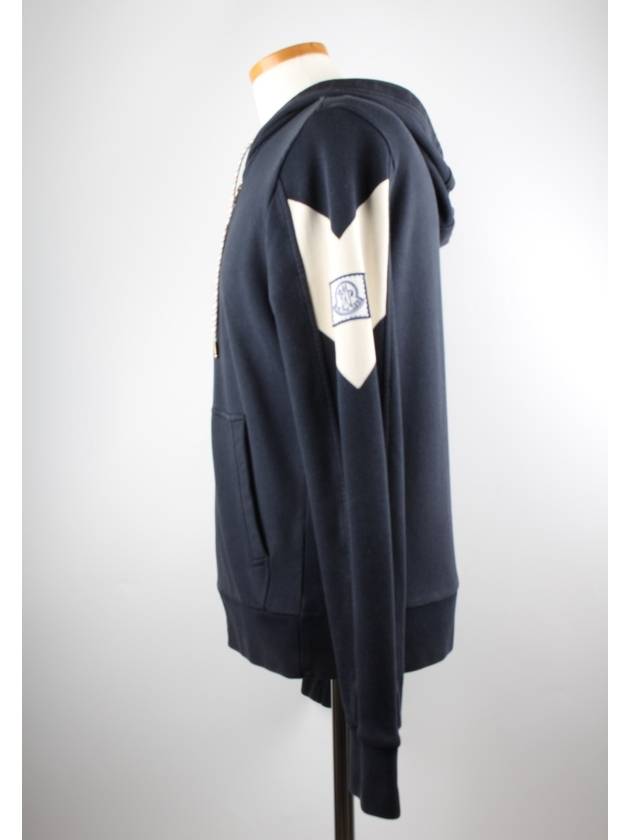 Gamma Blue Hooded Zip Up - MONCLER - BALAAN 5