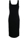 Women's Onagro Knit Midi Dress Black - MAX MARA - BALAAN.
