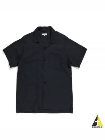 24 Camp Shirt B Black Cotton Handkerchief 24S1A004 OR015 SV071 - ENGINEERED GARMENTS - BALAAN 1