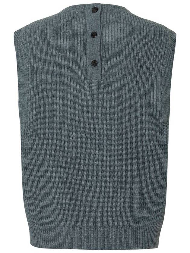 Women's Cashmere Mock Neck Vest Sweater C3KVT61 - CALLAITE - BALAAN 5