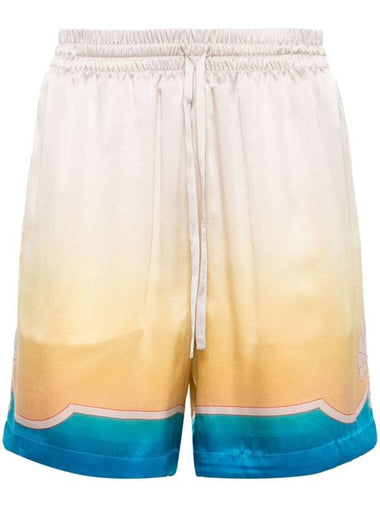 CASABLANCA SILK SHORTS WITH DRAWSTRINGS - CASABLANCA - BALAAN 1