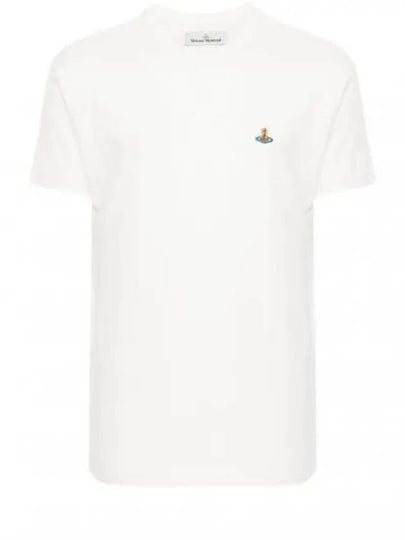 ORB Logo Cotton Short Sleeve T-Shirt Ivory - VIVIENNE WESTWOOD - BALAAN 2