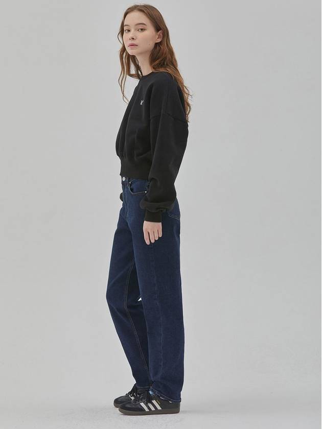 RYUL+WAI: Denim Brushed Tapered Pants Indigo - RYUL+WAI: - BALAAN 4