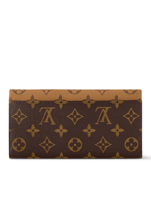 Emilie Monogram Reverse Canvas Long Wallet Brown - LOUIS VUITTON - BALAAN 6