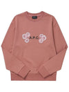 Flower Logo Sweatshirt Pink - A.P.C. - BALAAN 5