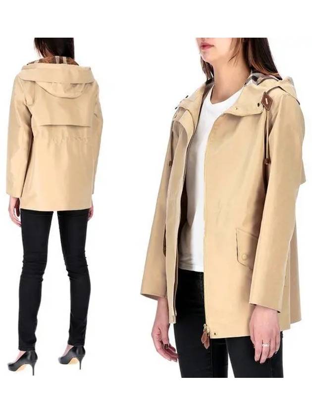 WoMen's Lightweight Hooded Jacket Soft Fawn - BURBERRY - BALAAN 2