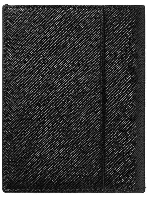 Sartorial 4CC Bifold Leather Card Wallet Black - MONTBLANC - BALAAN 3